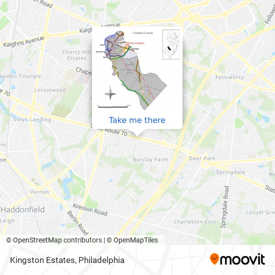 Kingston Estates map