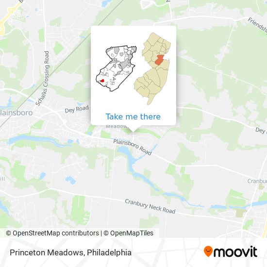 Princeton Meadows map