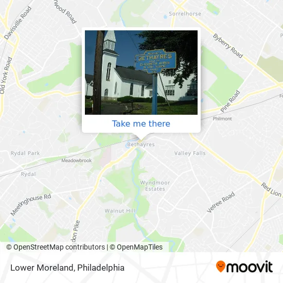 Lower Moreland map