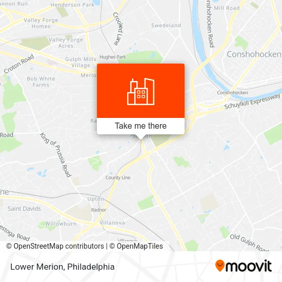 Lower Merion map