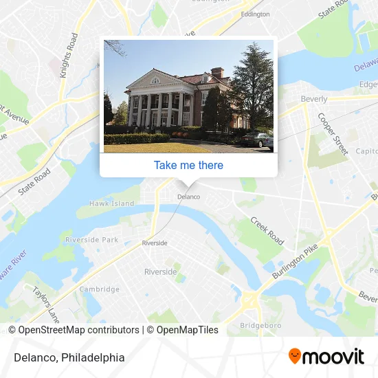 Delanco map