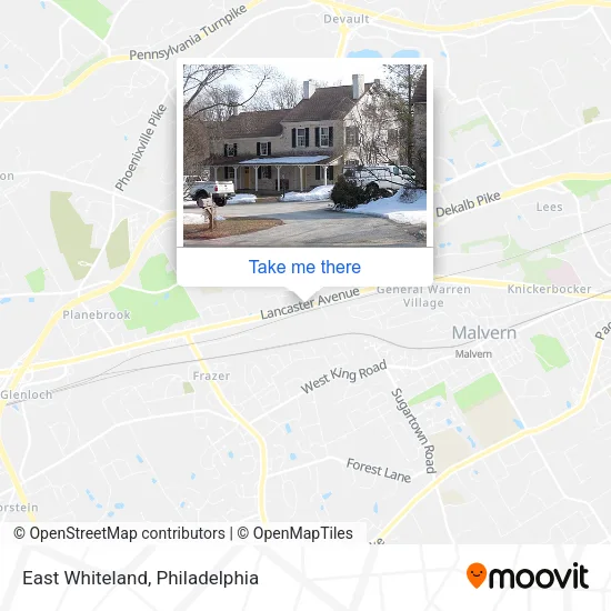East Whiteland map