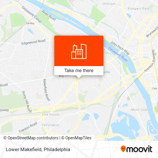 Lower Makefield map
