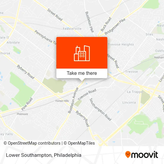 Lower Southampton map