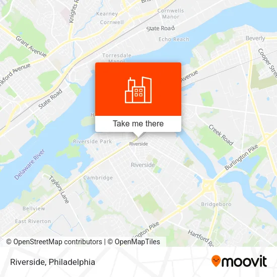 Riverside map