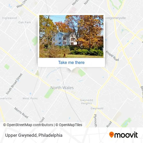 Upper Gwynedd map