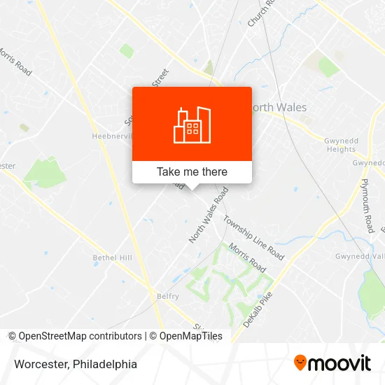 Worcester map