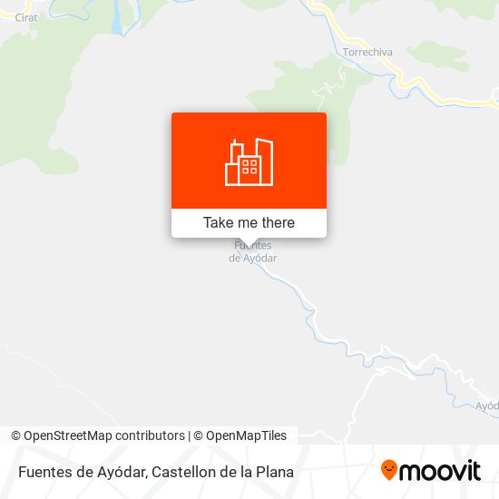 mapa Fuentes de Ayódar