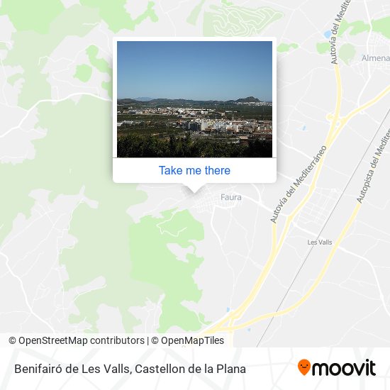 Benifairó de Les Valls map