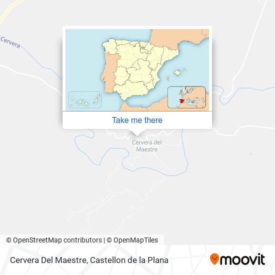 Cervera Del Maestre map
