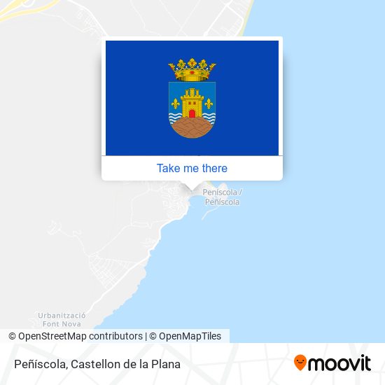 Peñíscola map