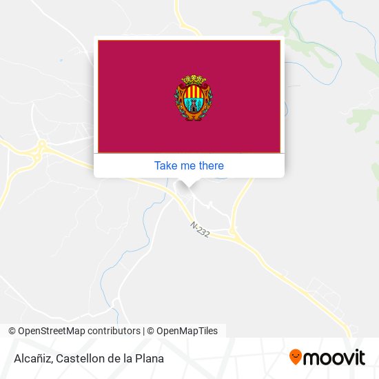 Alcañiz map