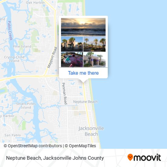 Neptune Beach map