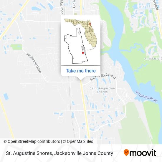 St. Augustine Shores map