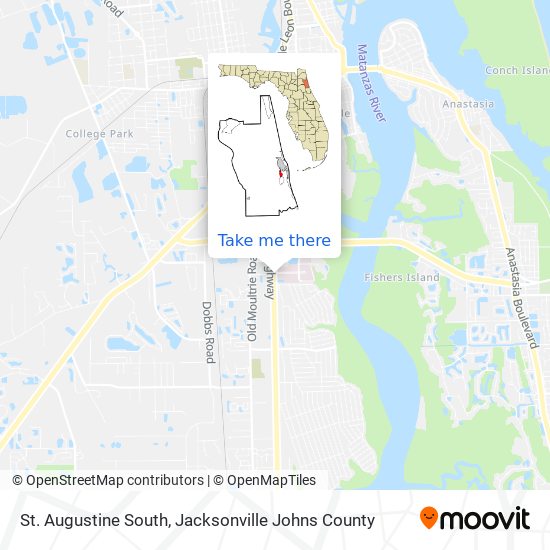St. Augustine South map