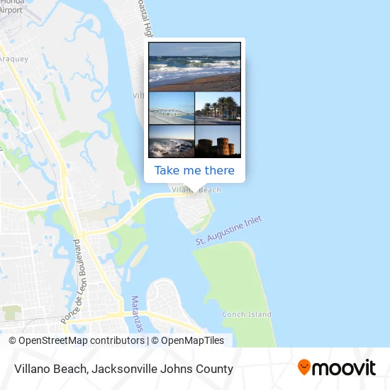 Villano Beach map