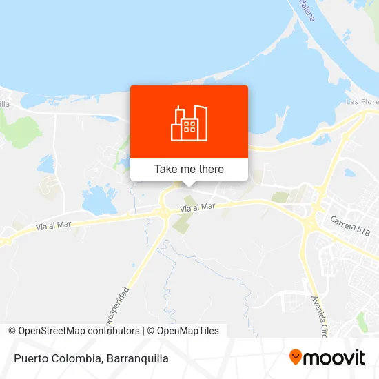 Puerto Colombia map
