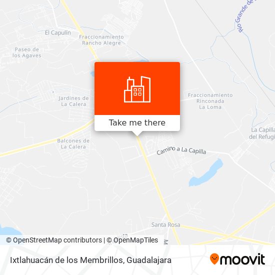 Mapa de Ixtlahuacán de los Membrillos