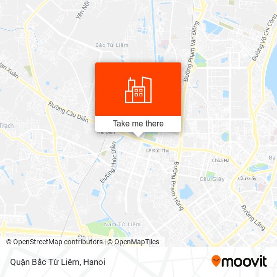 Quận Bắc Từ Liêm map