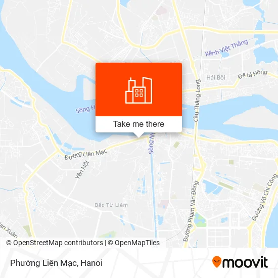 Phường Liên Mạc map