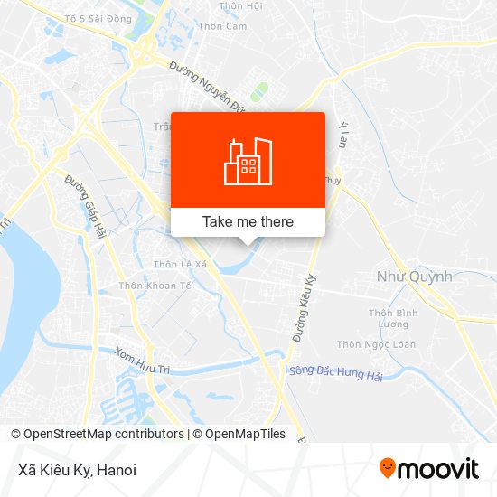 Xã Kiêu Kỵ map