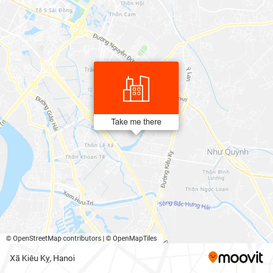 Xã Kiêu Kỵ map