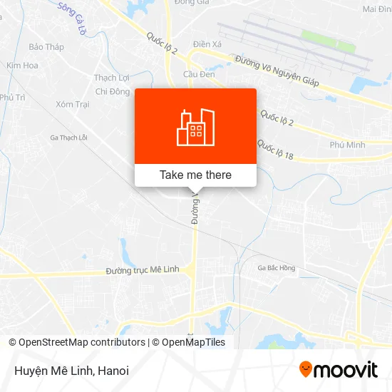 Huyện Mê Linh map