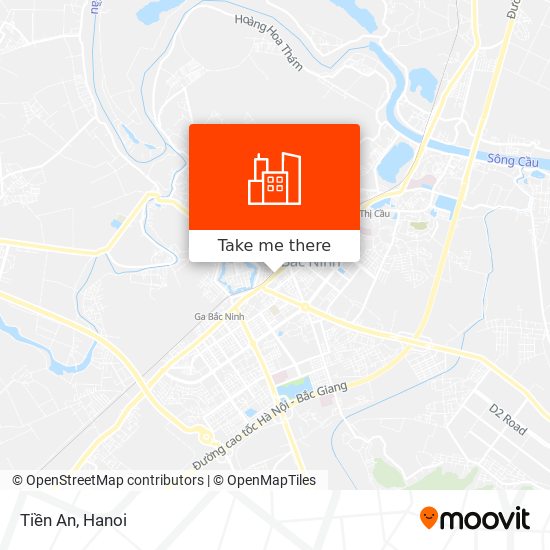 Tiền An map