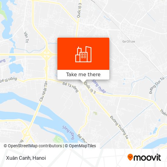 Xuân Canh map