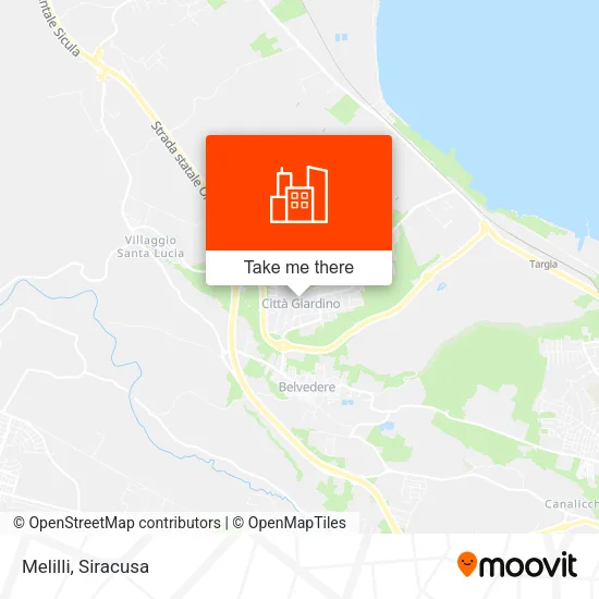 Melilli map