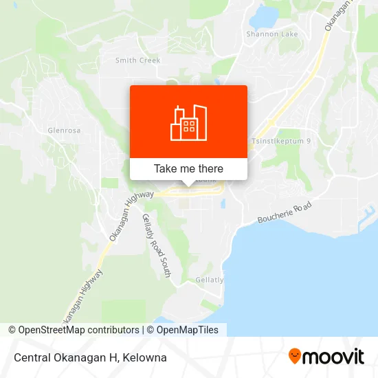 Central Okanagan H map