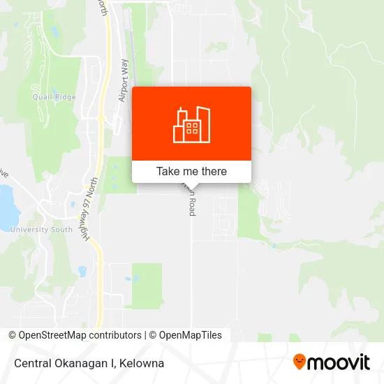 Central Okanagan I map
