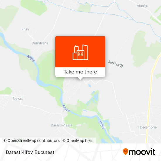Darasti-Ilfov map