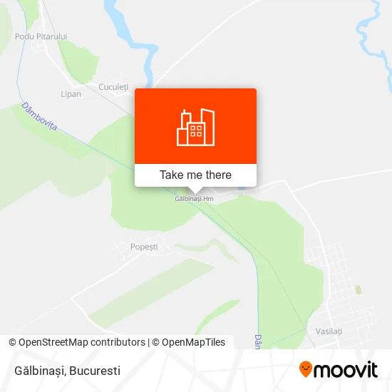 Gălbinași map