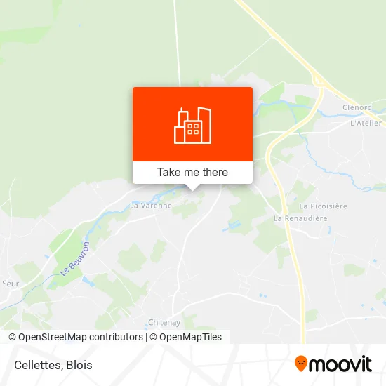 Cellettes map