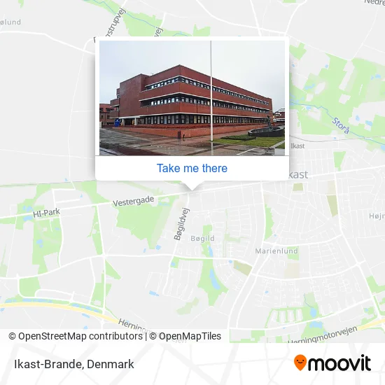 Ikast-Brande map