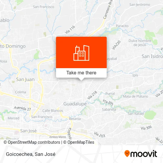 Goicoechea map