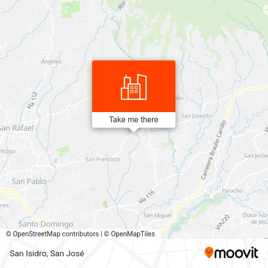 San Isidro map
