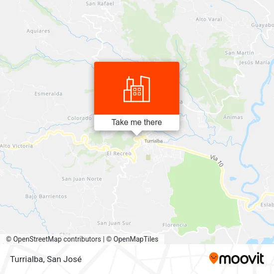 Turrialba map