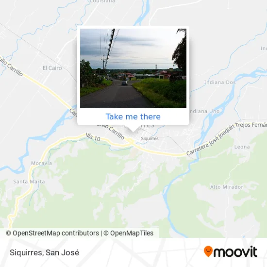 Siquirres map