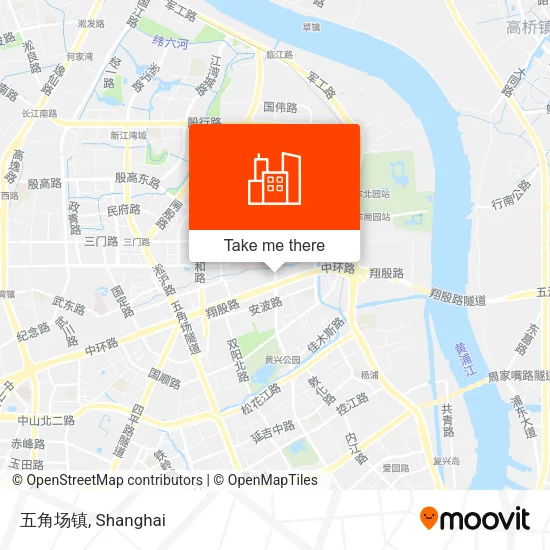 五角场镇 map