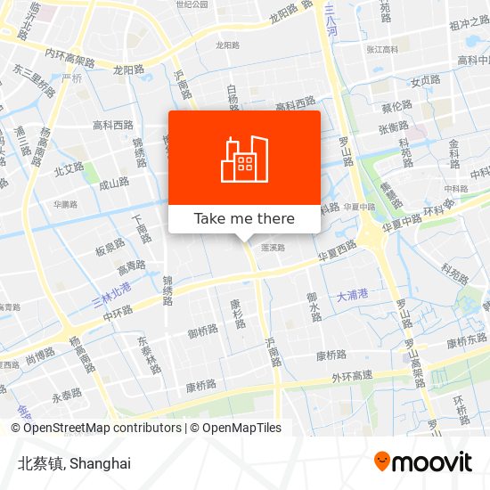 北蔡镇 map