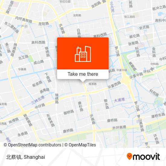 北蔡镇 map