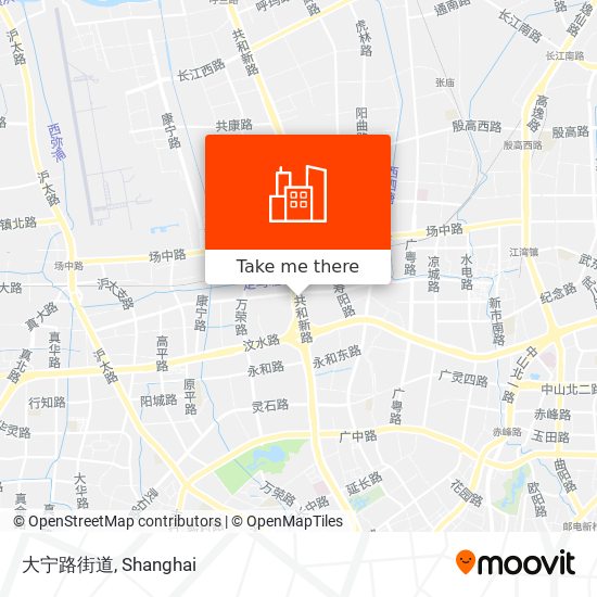 大宁路街道 map