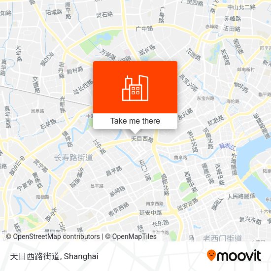 天目西路街道 map