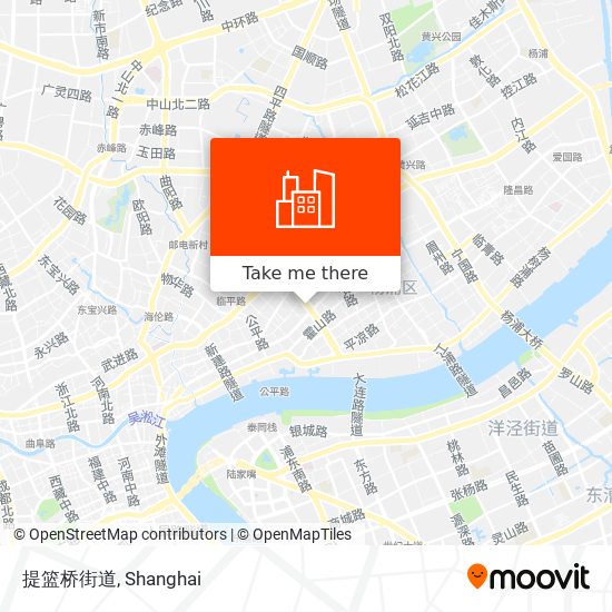 提篮桥街道 map