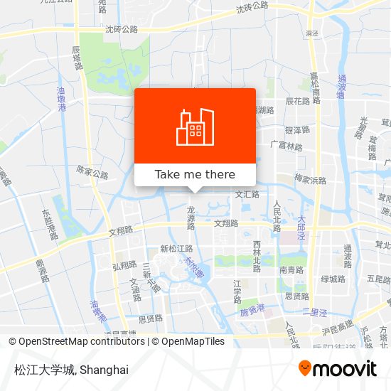 松江大学城 map
