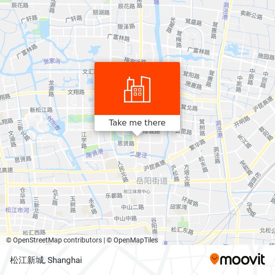 松江新城 map
