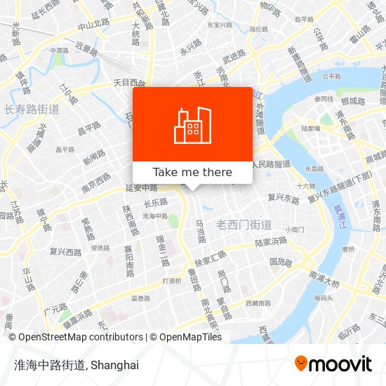 淮海中路街道 map