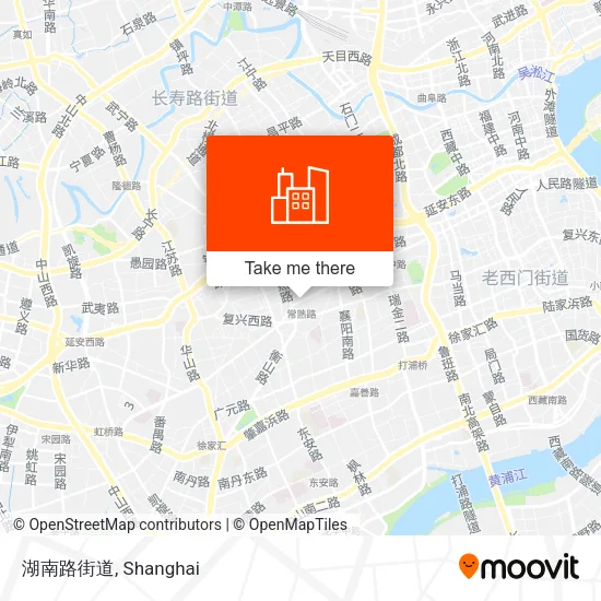 湖南路街道 map